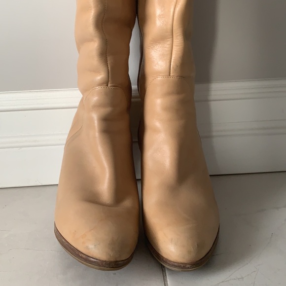Classic Ralph Lauren Camel Leather Boots - Picture 3 of 7